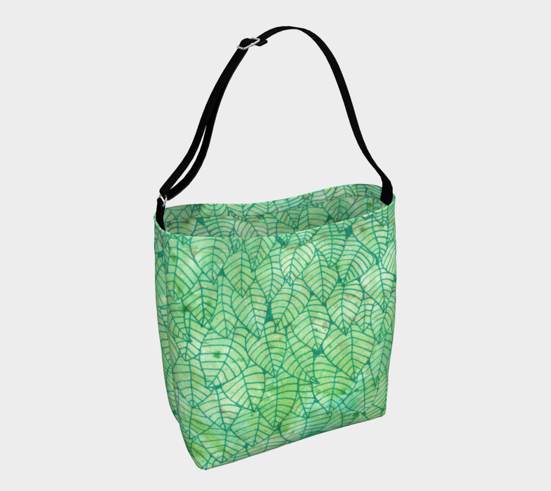 Green foliage Day Tote preview #1