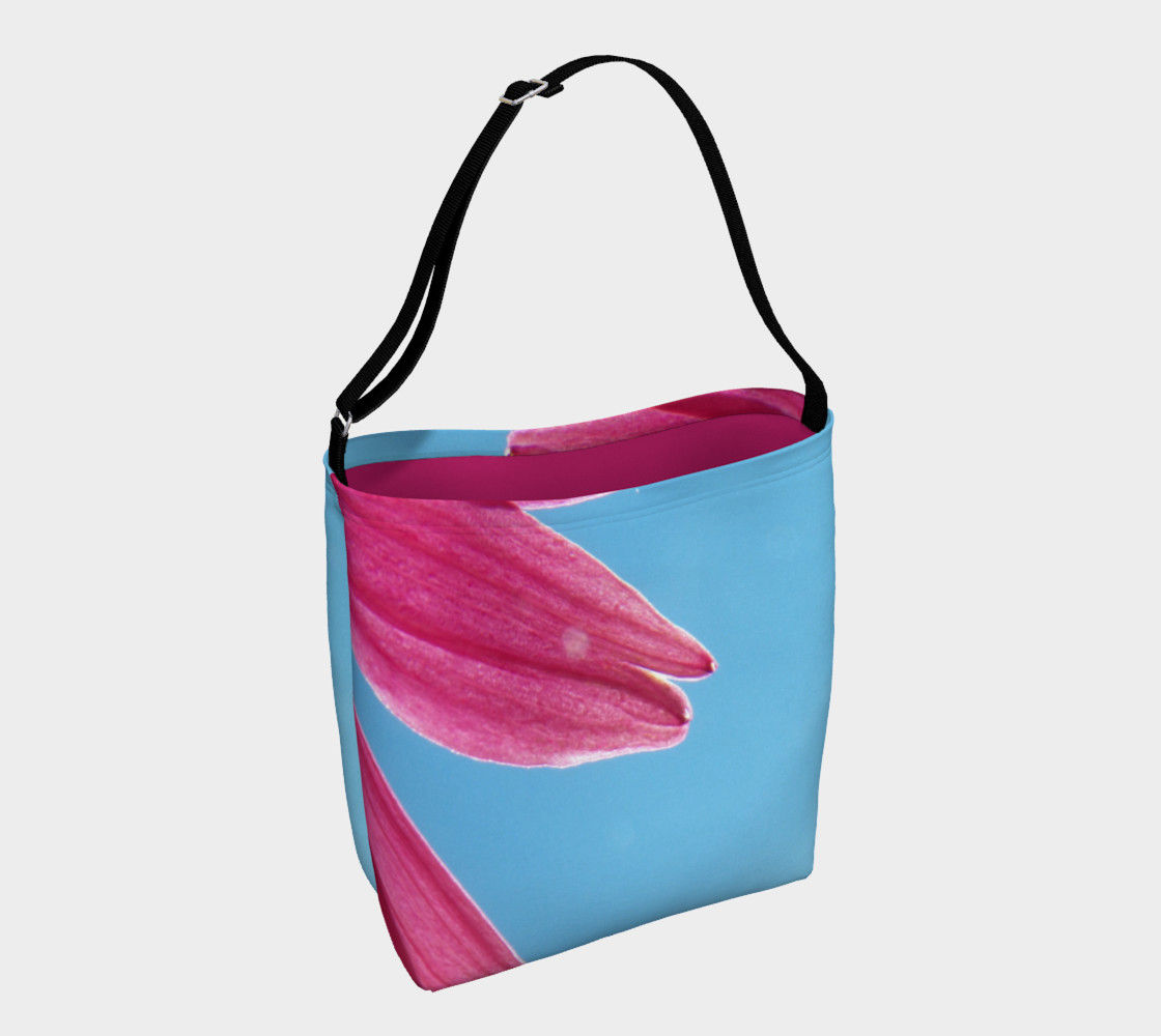 Cone Flower and Blue Day Tote Bag 3D preview