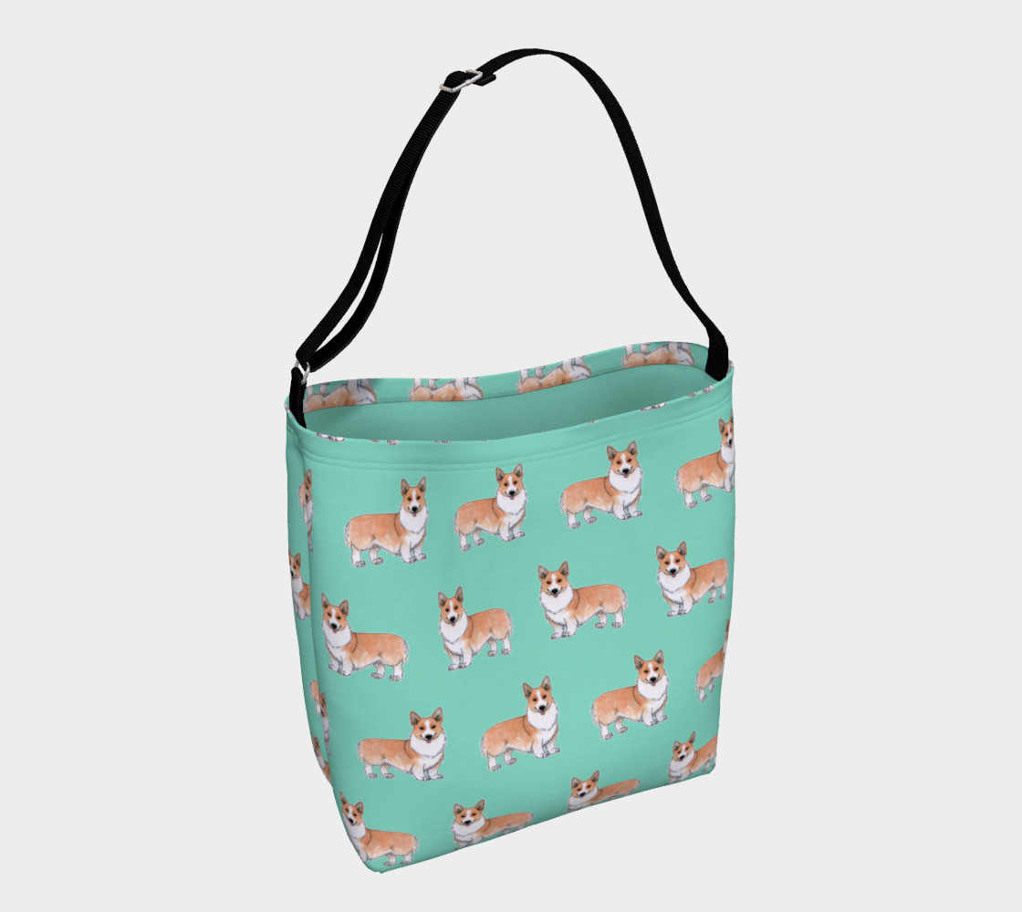 Welsh corgi dogs pattern Day Tote 3D preview