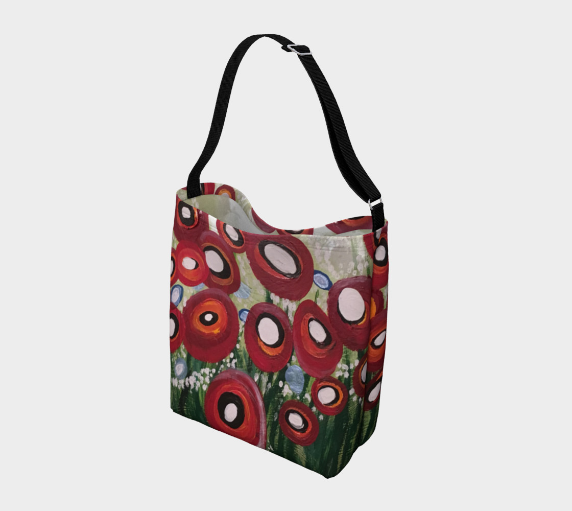 Whimsical Poppy Tote preview #2