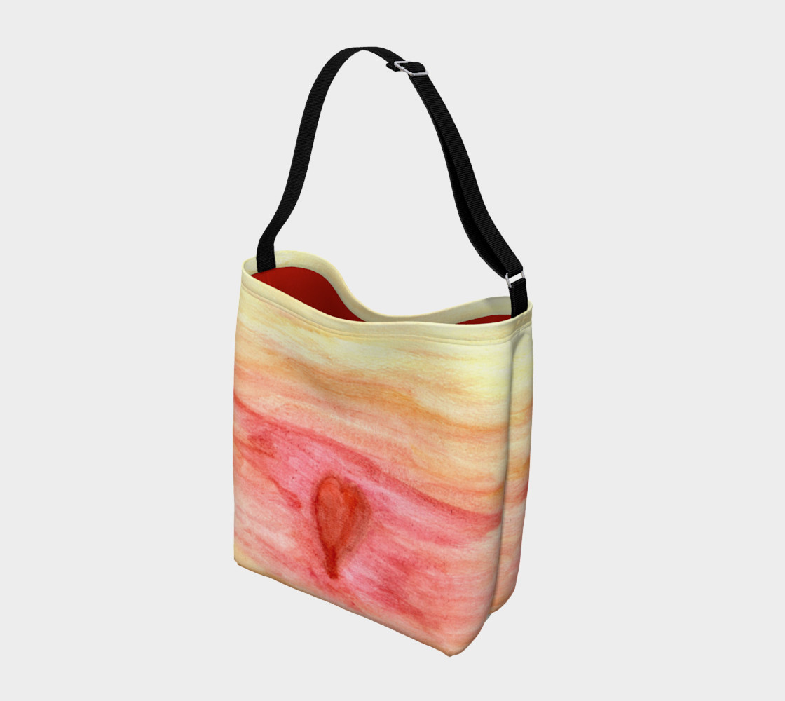 Aperçu de Radiating Heart Day Tote #2