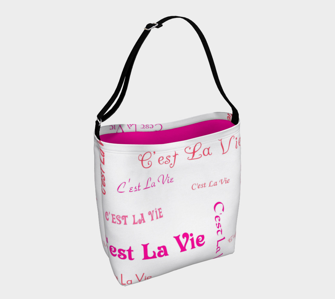 Aperçu de Fuchsia C'est la Vie Day Tote #1