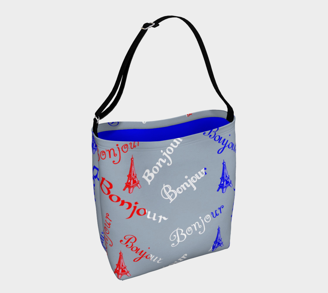French Flag Bonjour Day Tote preview #1