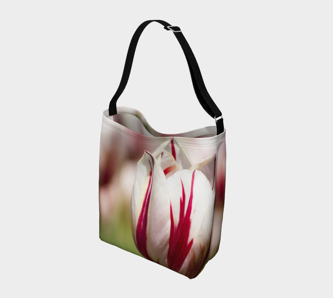 Red & White Tulip Tote preview #2