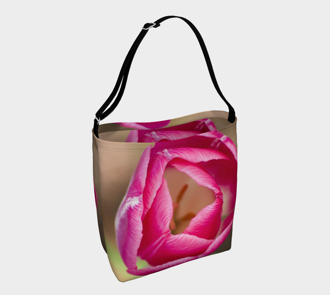 Pink & White Tulip Tote preview #1