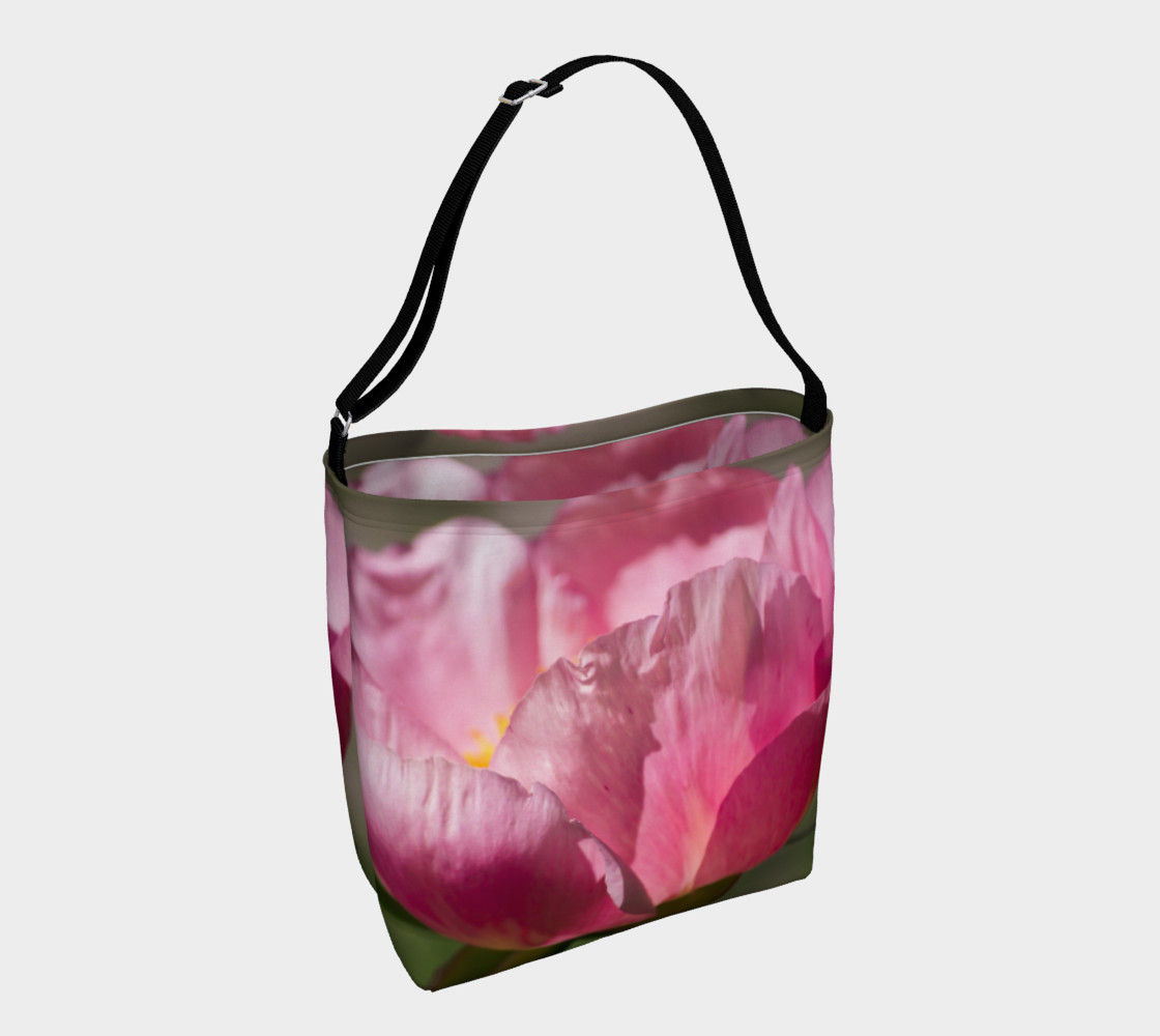 Pink Peony Tote 3D preview