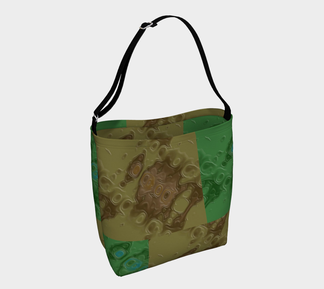 Leather Patches Day Tote 3D preview