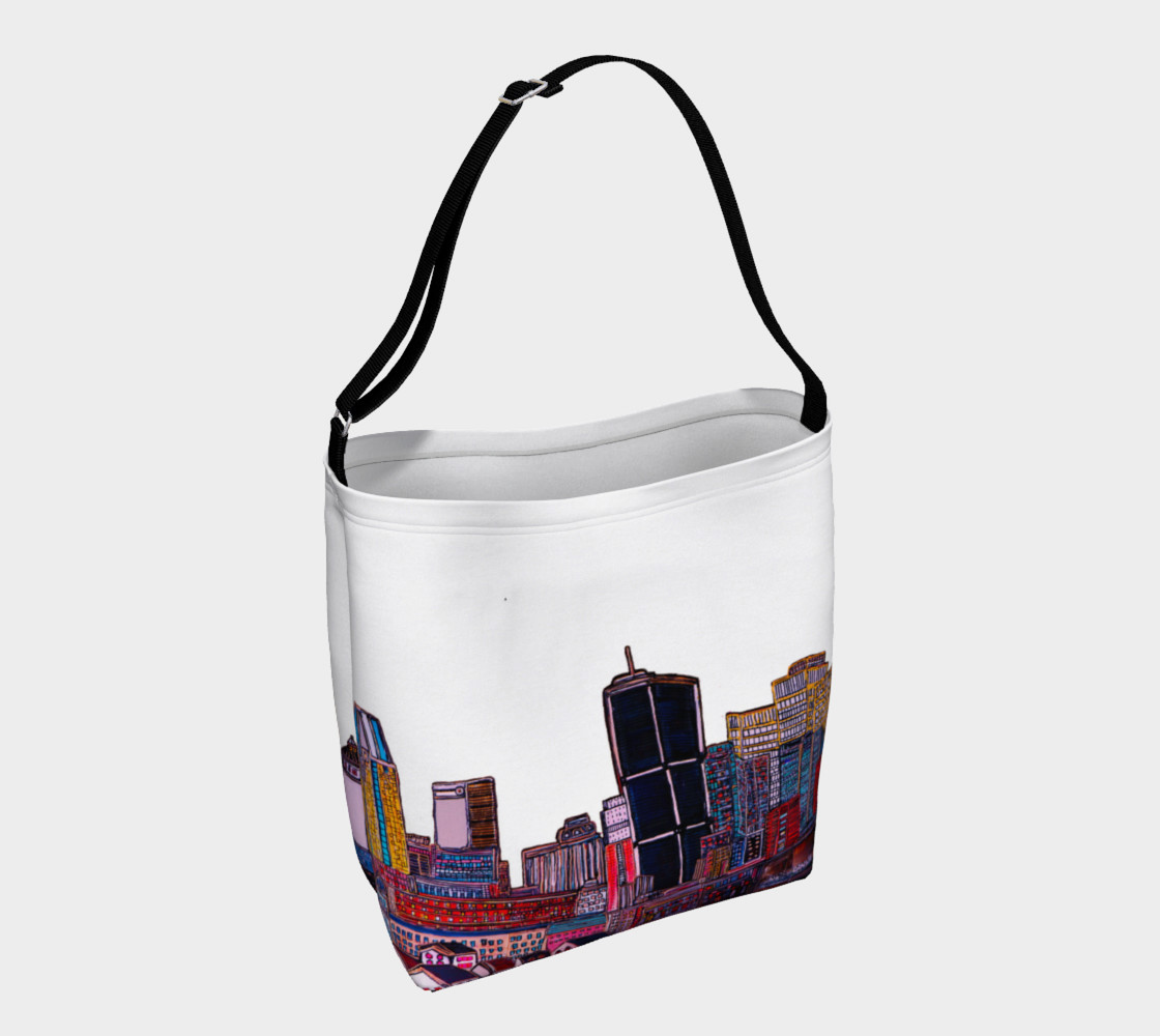 Aperçu de SAC - BAG Blanc MTL ArtPrint Melanie Bernard Art #1