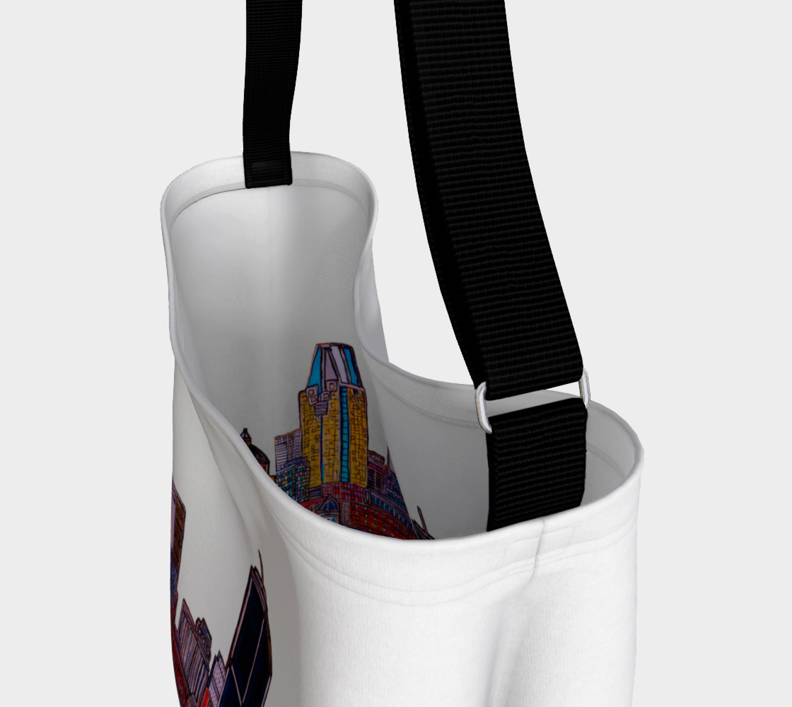 Aperçu de SAC - BAG Blanc MTL ArtPrint Melanie Bernard Art #3