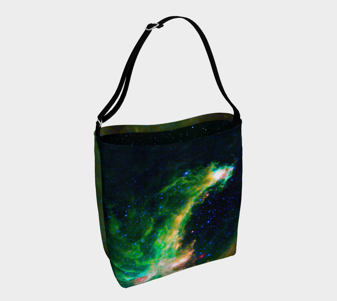 Emerald Nebula Tote Bag 3D preview