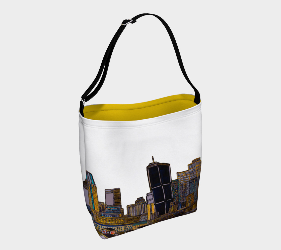 Aperçu de Bag White - Sac Blanc MTL jaune Intérieur et Blanc extérieure , yellow and white Bag MTL #1