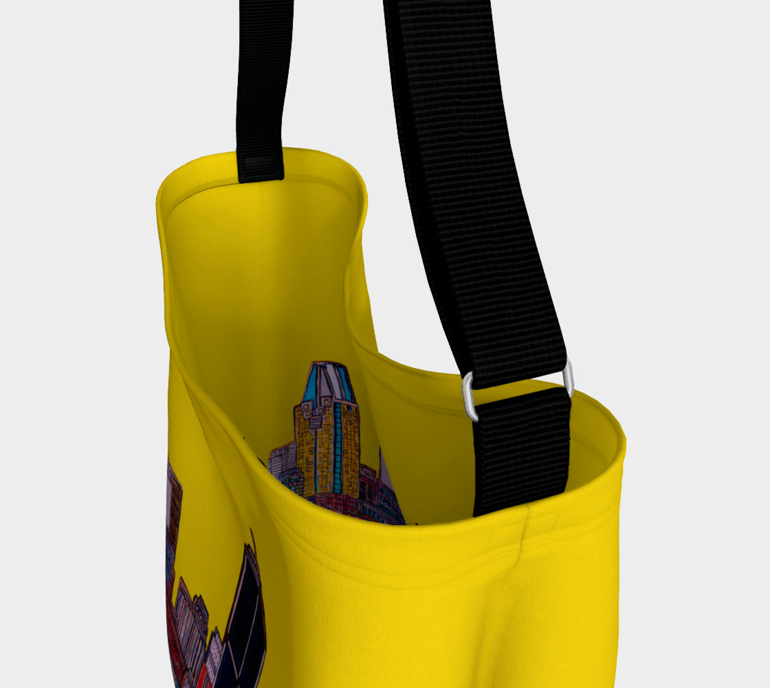 Montréal Yellow Bag - Sac Jaune Mtl avec rue interieur preview #3