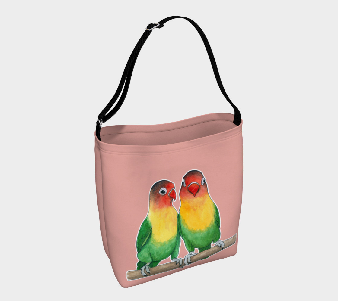Fischer's lovebirds Day Tote 3D preview
