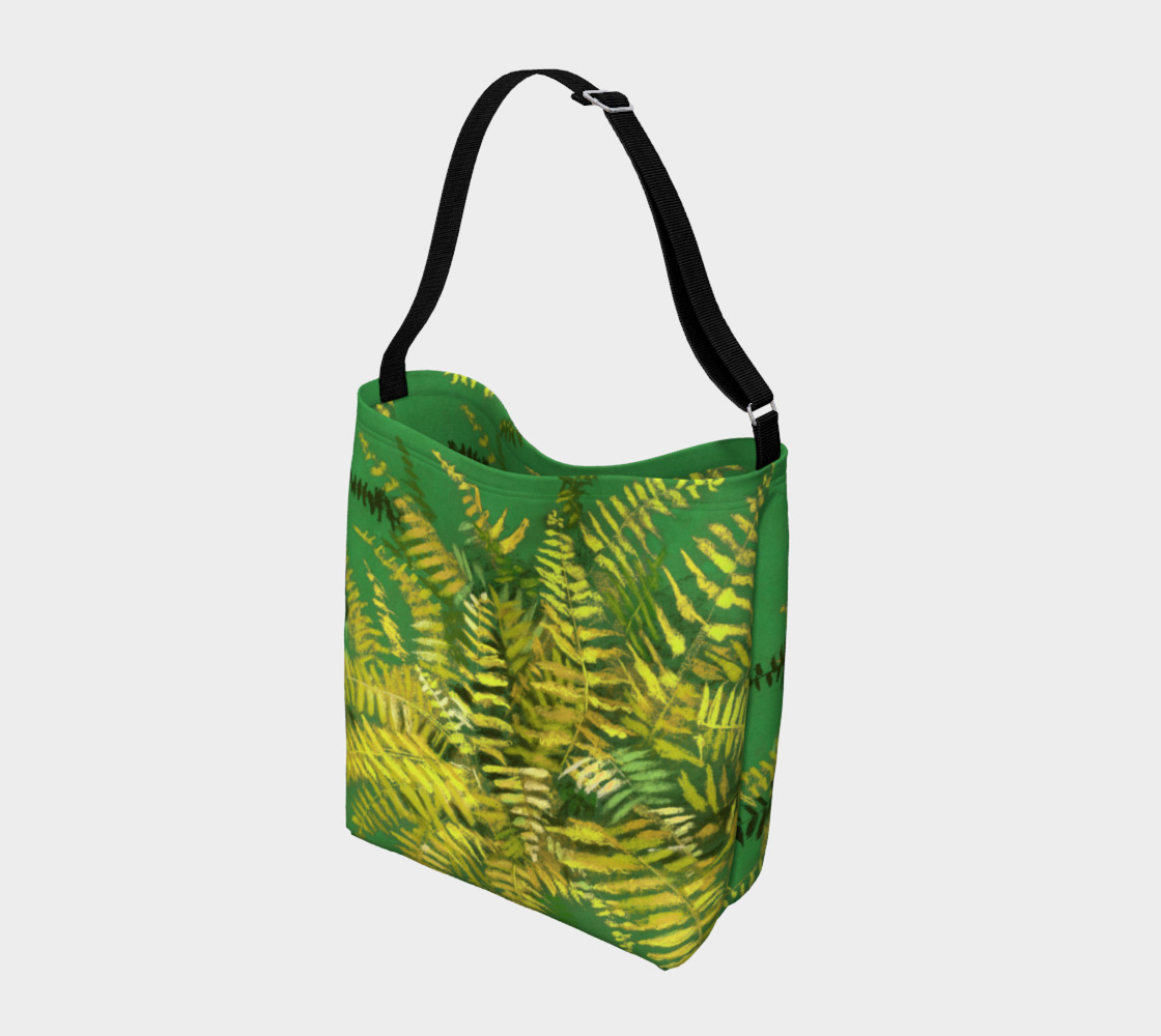 Fern, floral design, green and yellow preview #2