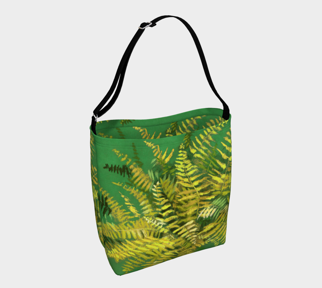 Fern, floral design, green and yellow preview #1