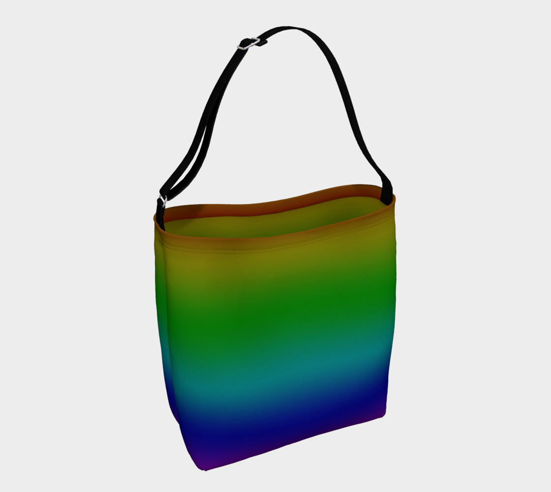 Dark Rainbow Ombre Day Tote preview #1