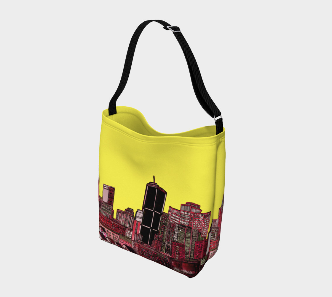 Aperçu de Sac - Tote Bag Montréal Jaune Yellow int/xt Inside / outside #2