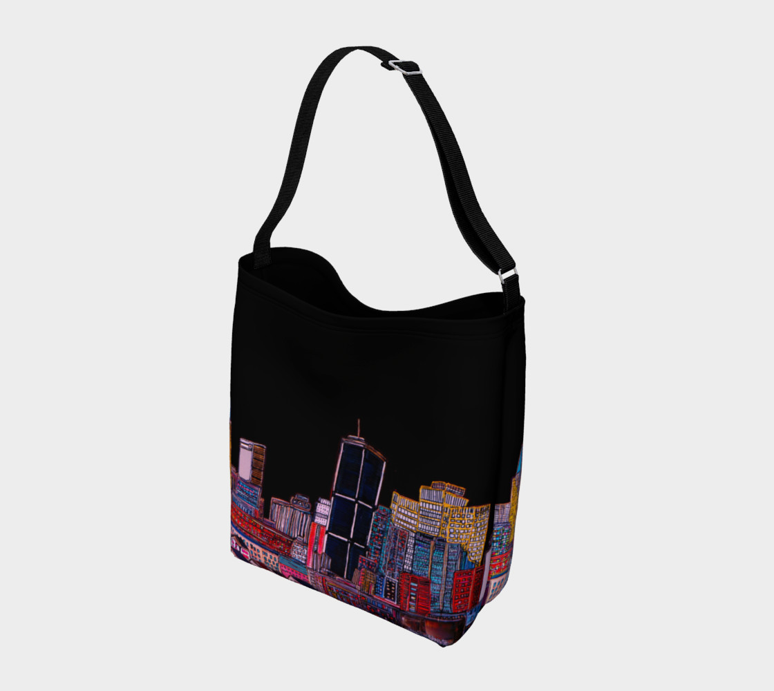 Aperçu de Sac Tout Noir - Bag All Black MTL Montréal Tote #2