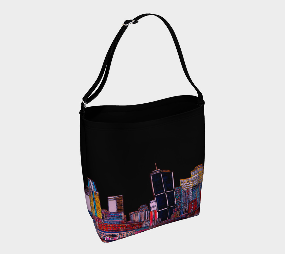 Aperçu de Sac Tout Noir - Bag All Black MTL Montréal Tote #1
