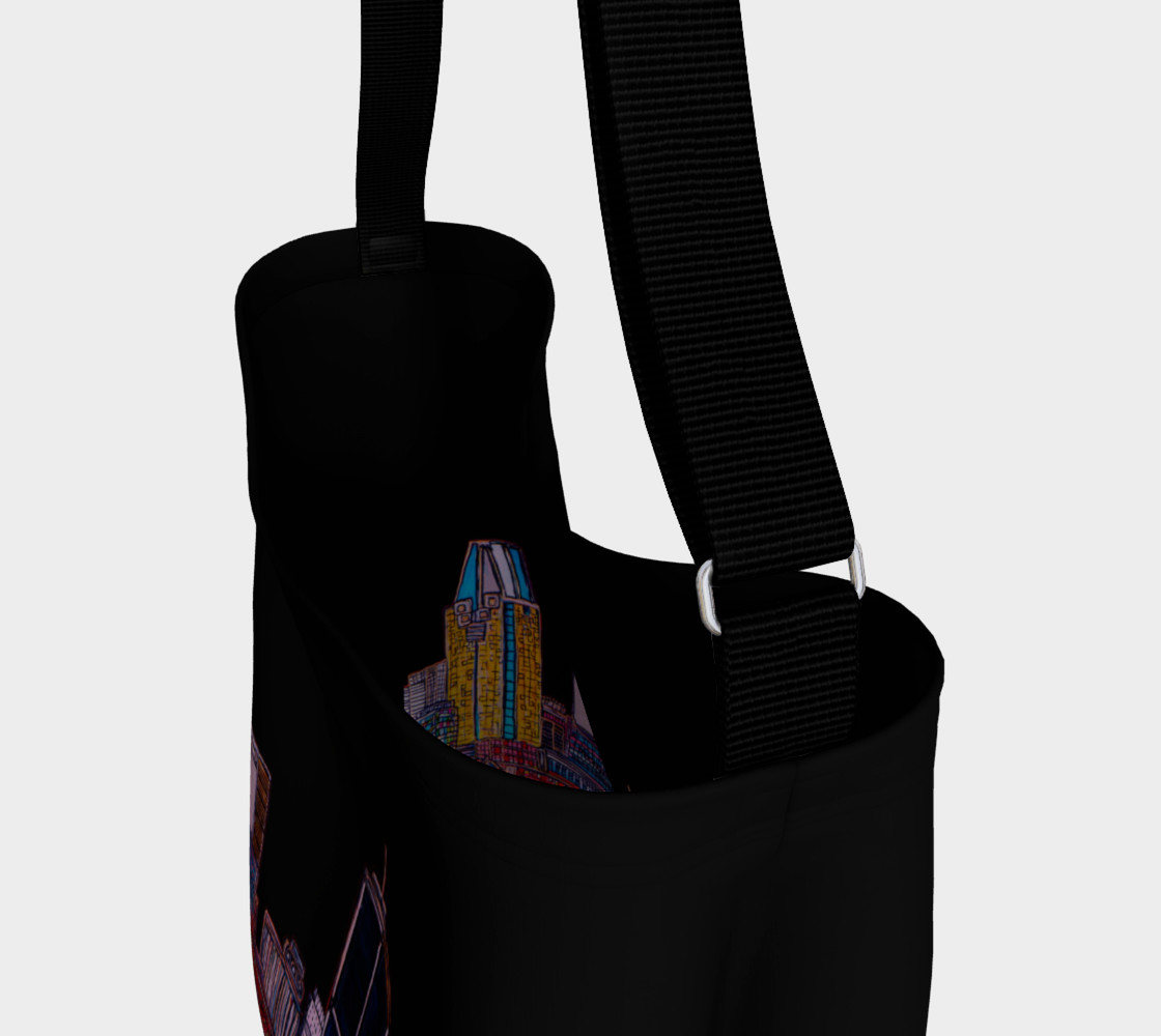 Aperçu de Sac Tout Noir - Bag All Black MTL Montréal Tote #3