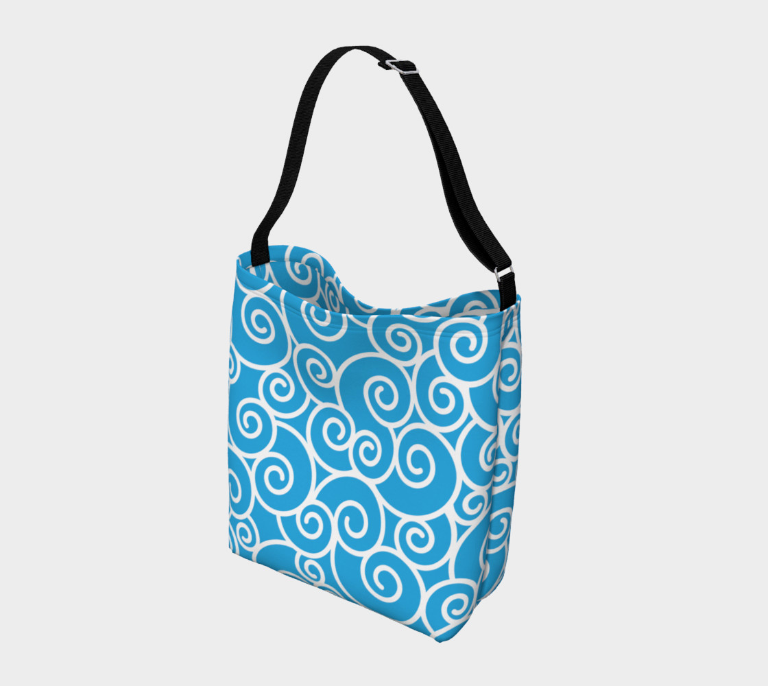 Aperçu de Aqua Blue Swirls #2