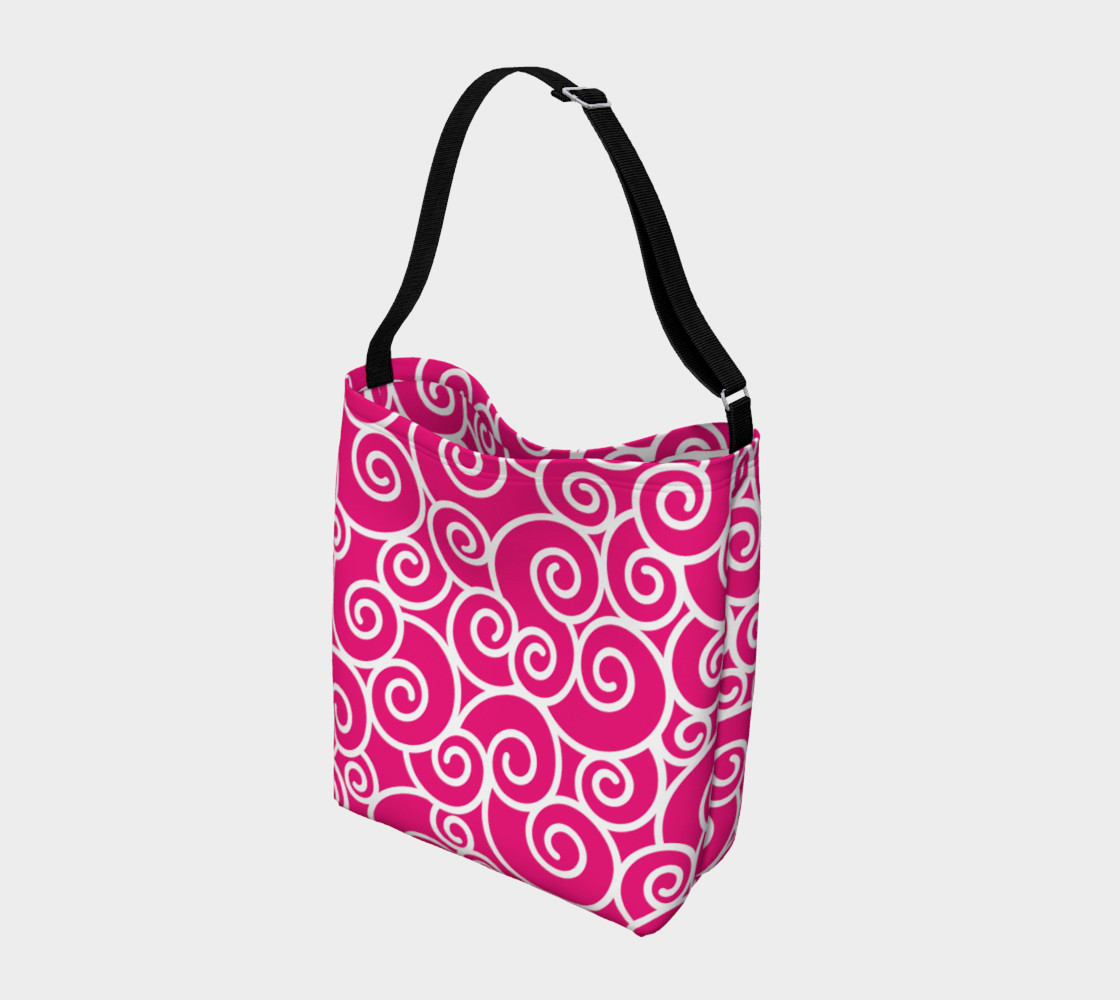 Bright Pink and White Swirls preview #2