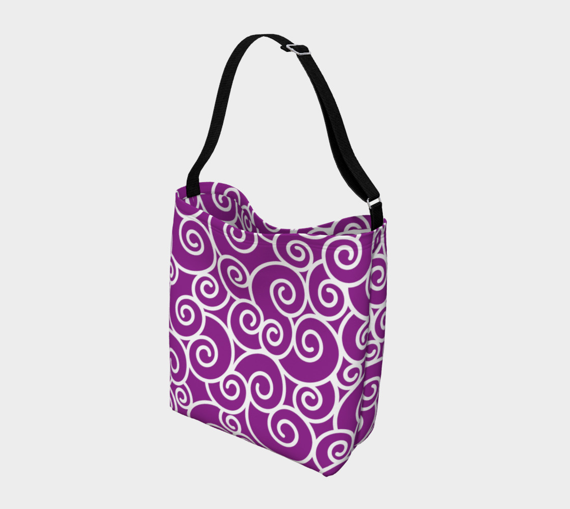 Bright Purple and White Swirls preview #2