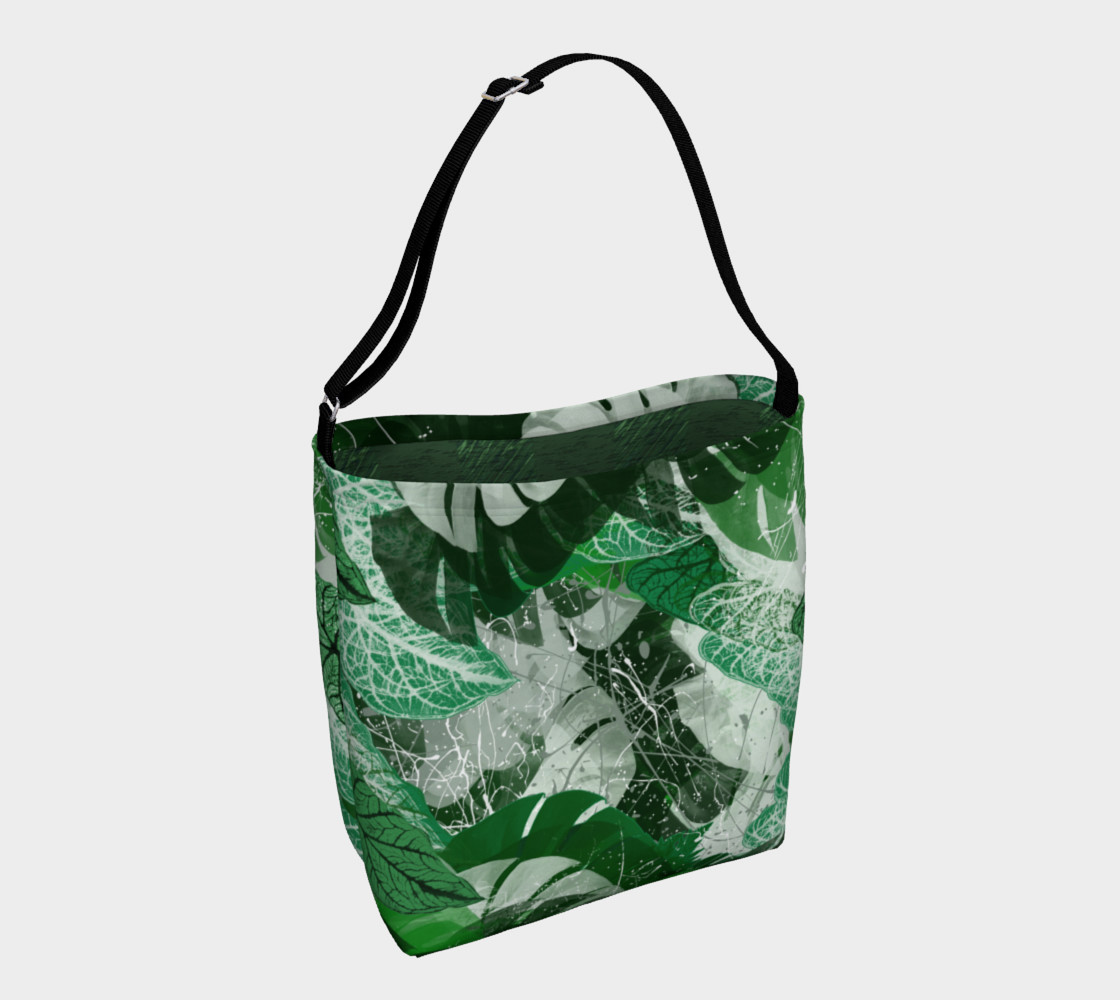 Aperçu de Tropical leaves Day Tote #1