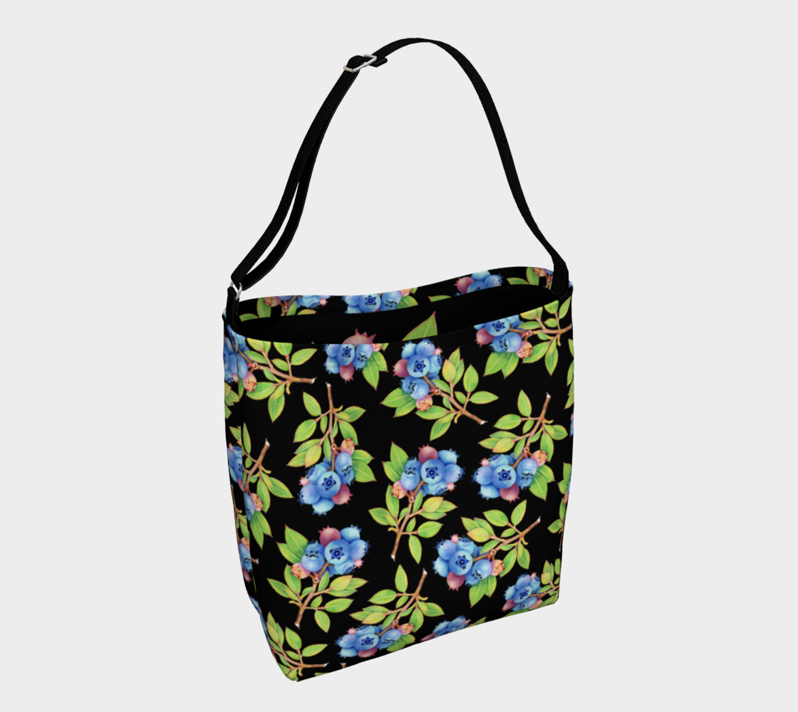 Aperçu de Blueberry Sprig Day Tote #1