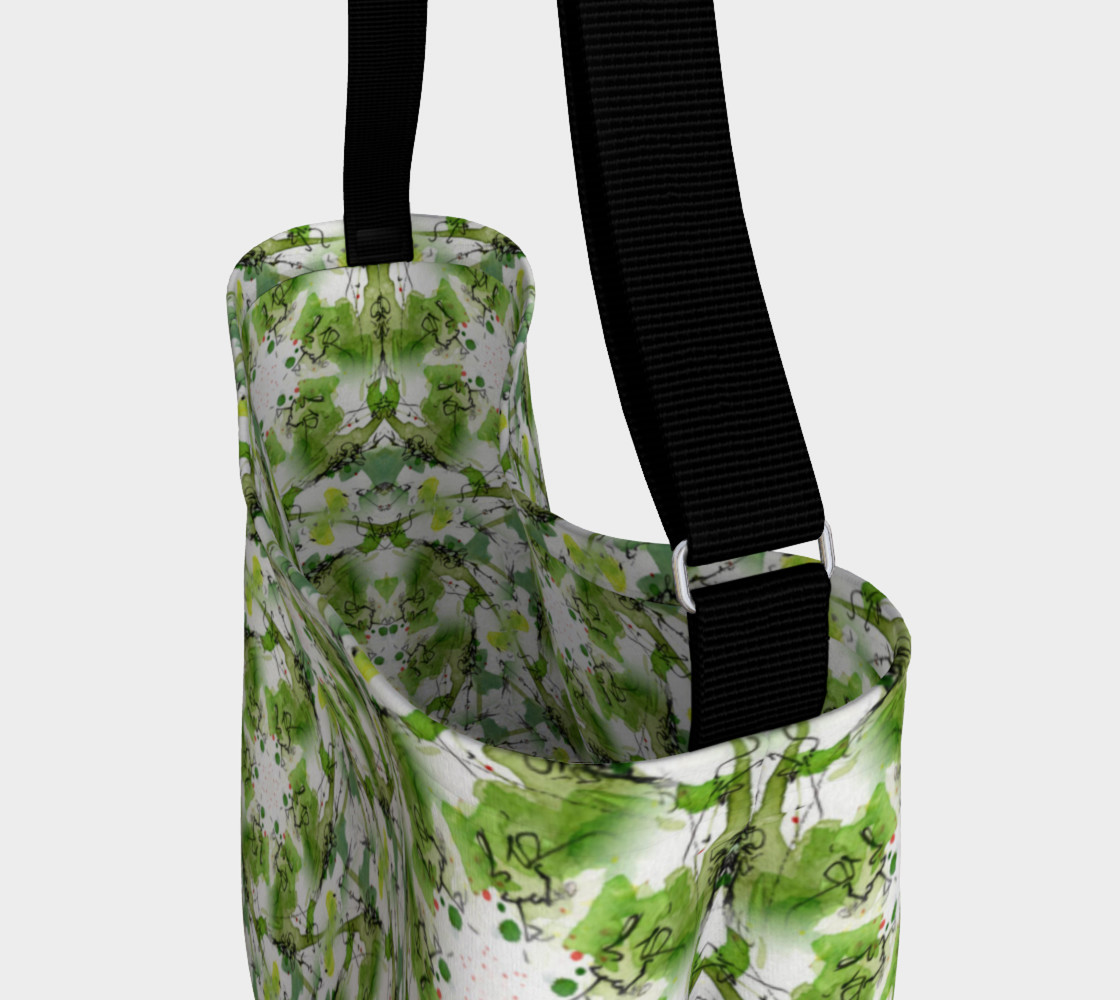 Aperçu de Organic Green Pattern Day Bag #3