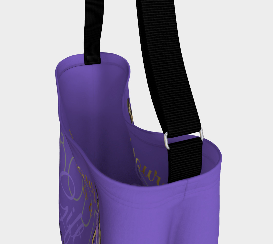 Aperçu de Body is a Gift (Purple Tote) #3