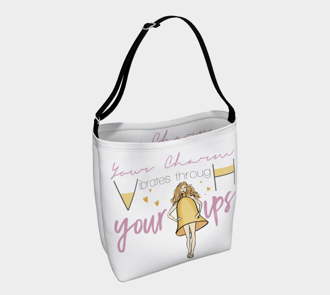 Bell Charm though hips (White_Gold Tote Bag) preview #1