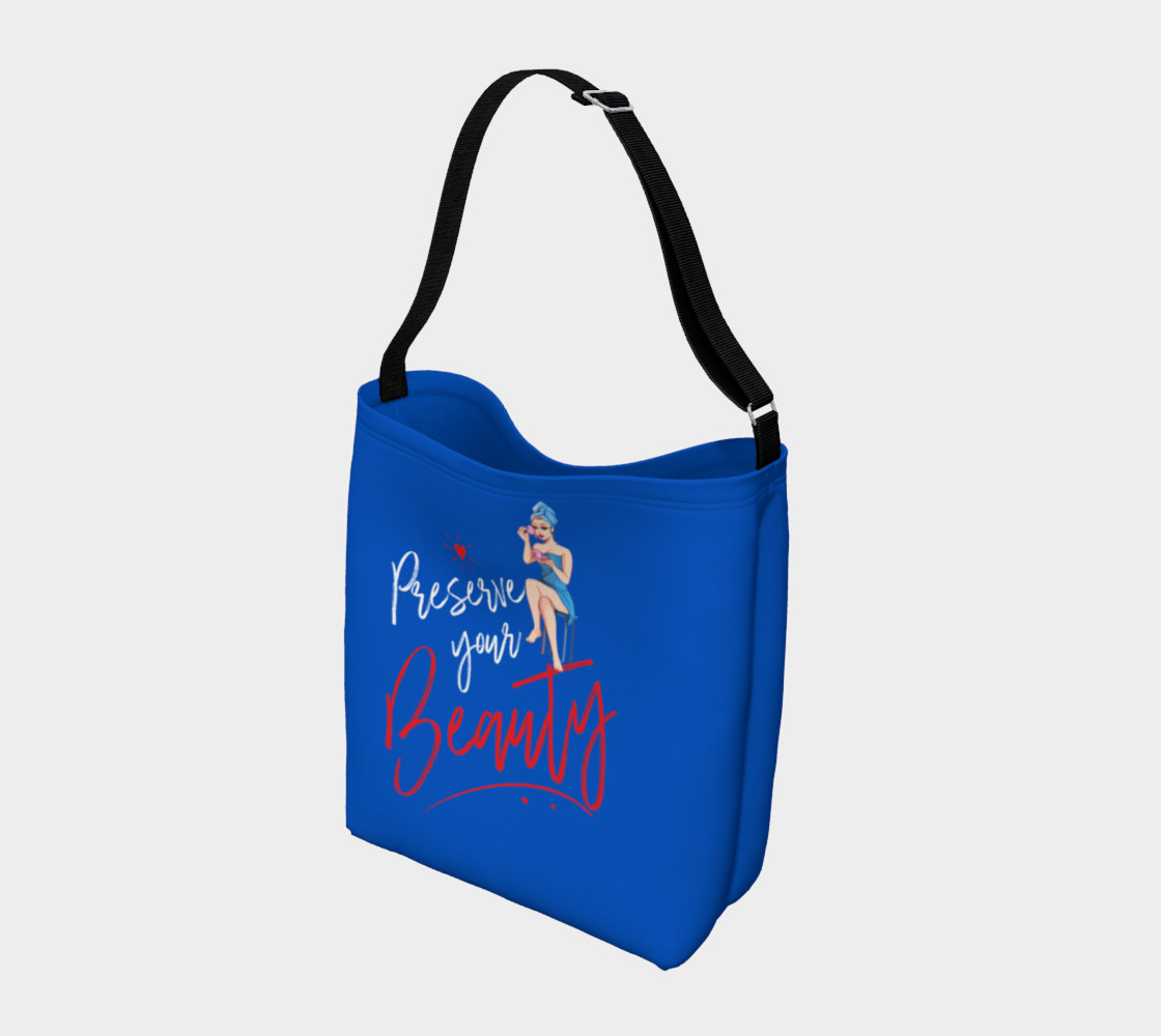 Aperçu de Preserve Your Beauty (Blue Tote Bag) #2