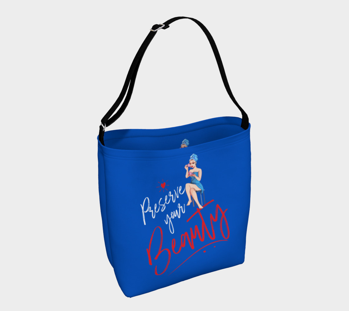 Aperçu de Preserve Your Beauty (Blue Tote Bag) #1