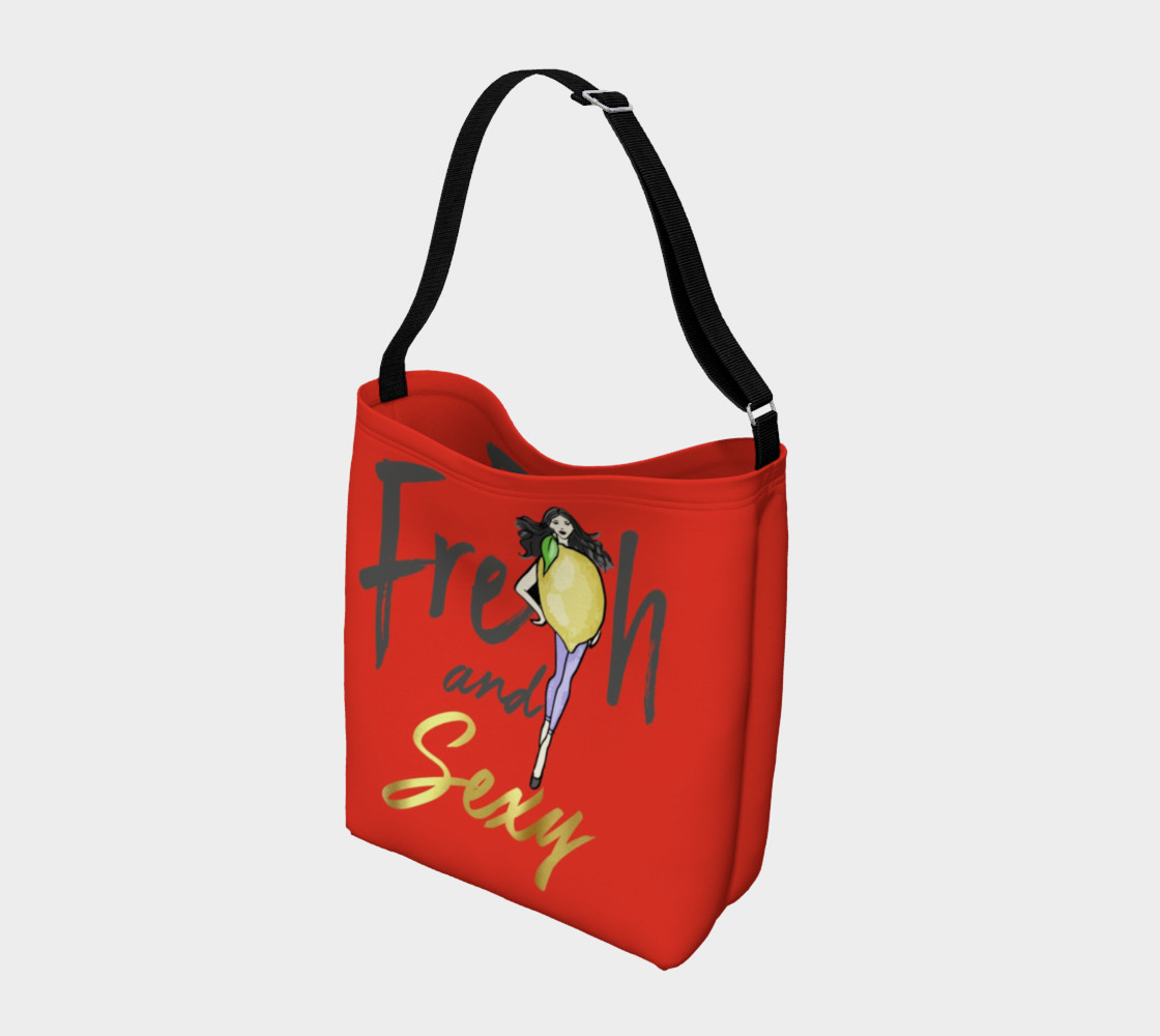 Lemon Fresh & Sexy (Red Tote Bag preview #2