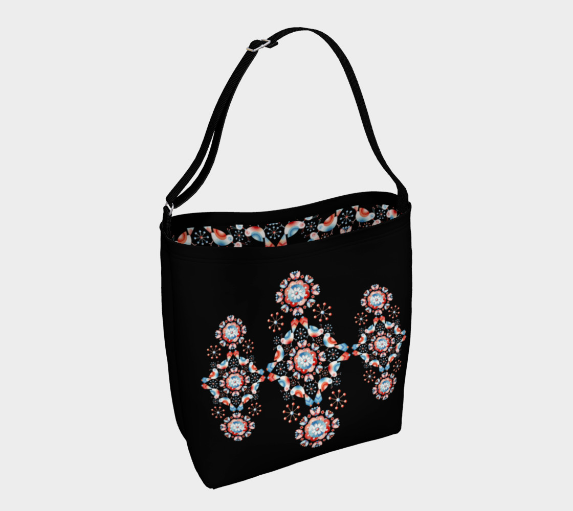 Folkloric Lovebirds Tote Placement preview #1