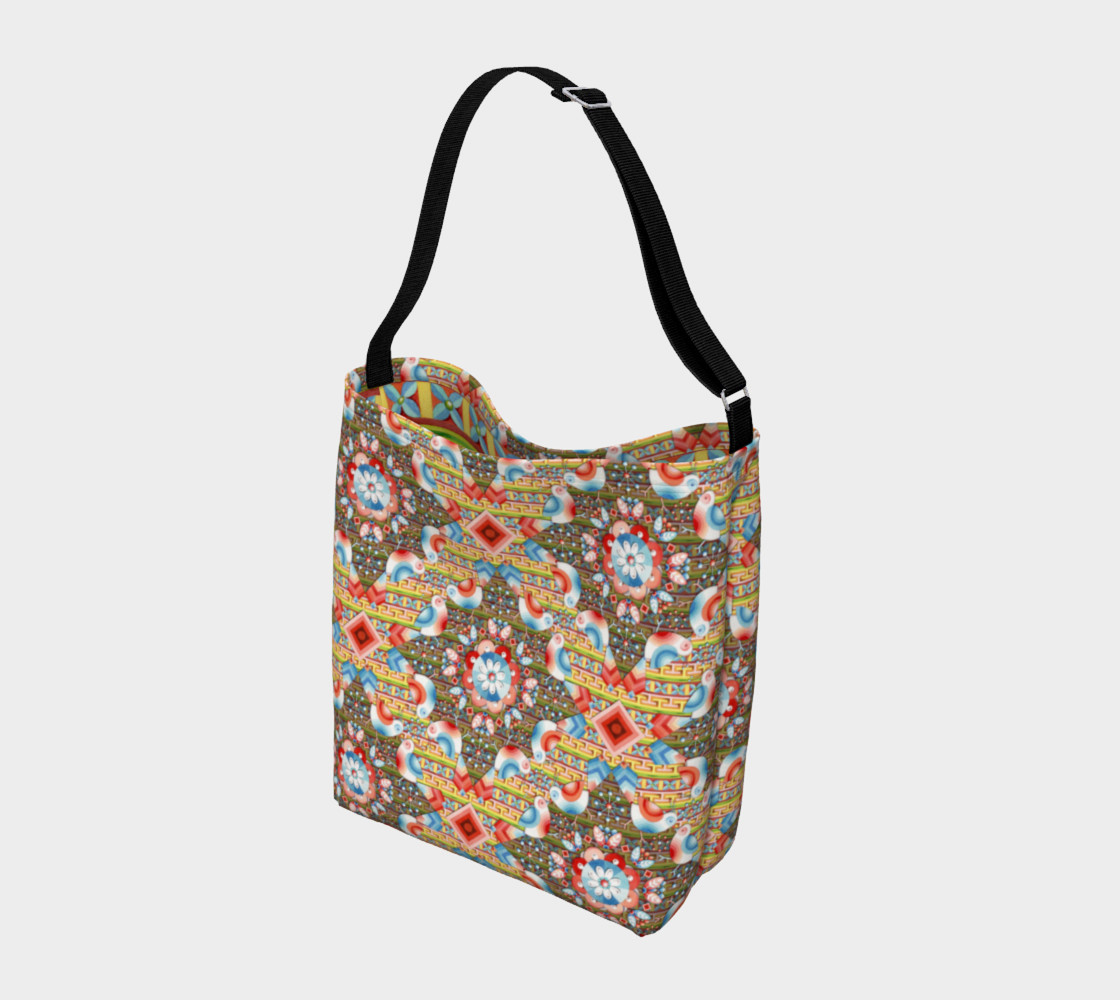 Aperçu de Heraldic Lovebird Tote Bag #2