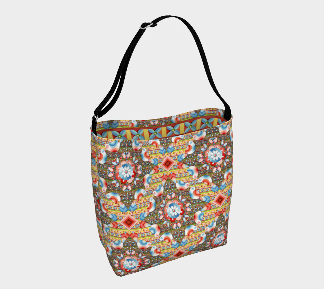 Aperçu de Heraldic Lovebird Tote Bag #1