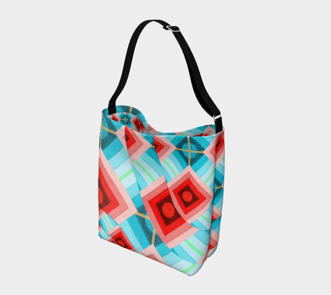 Aperçu de Groovy Argyle Tote Bag #2