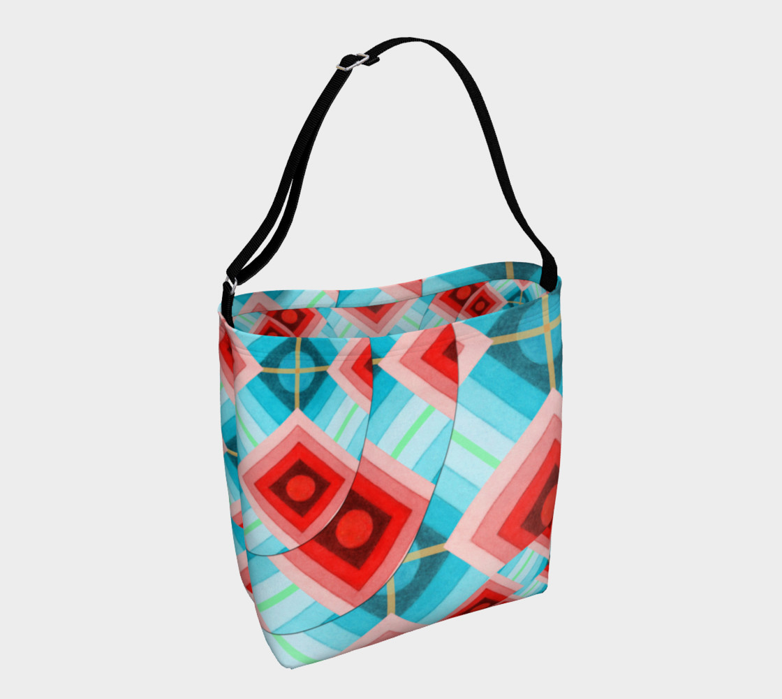 Aperçu de Groovy Argyle Tote Bag #1