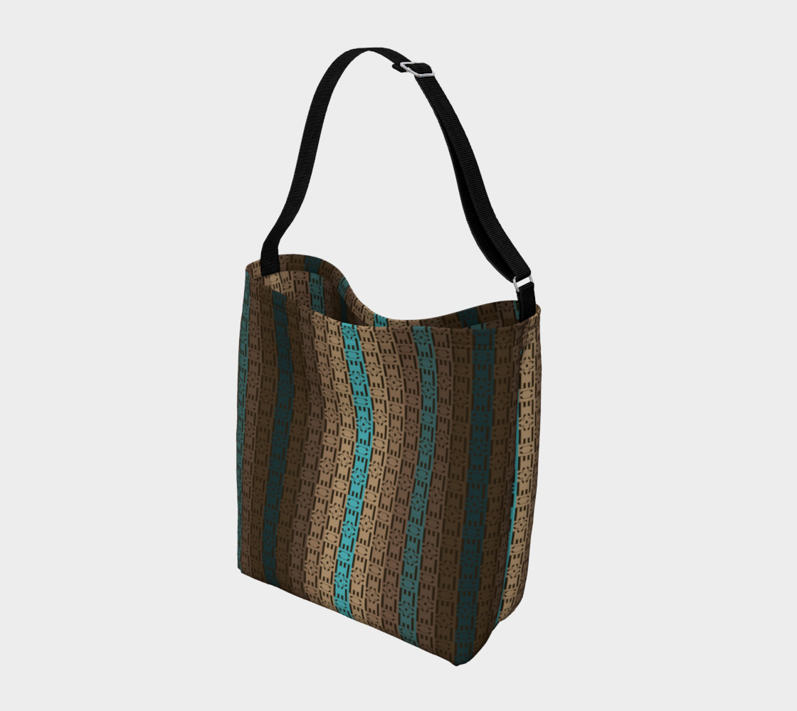 brown striped ornament preview #2