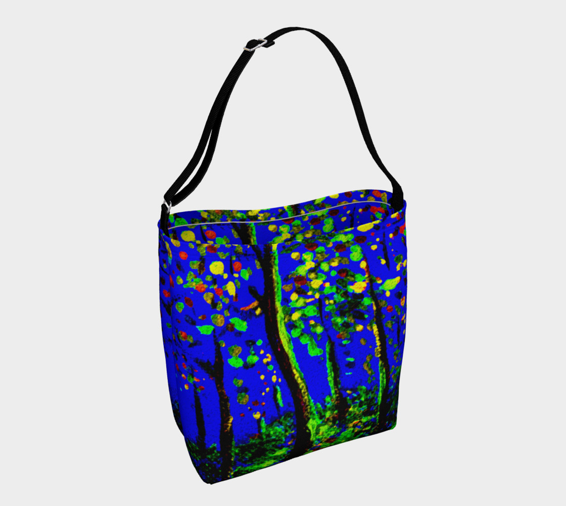 Aperçu de Magic Trees at Midnight Day Tote #1