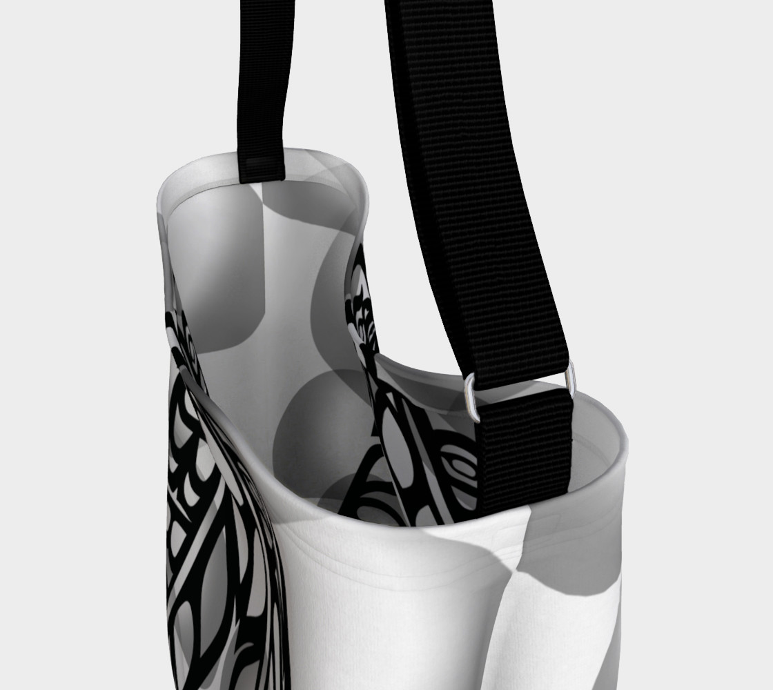 Black Eagle & Raven Feathers on White, by Mia Hunt preview #3