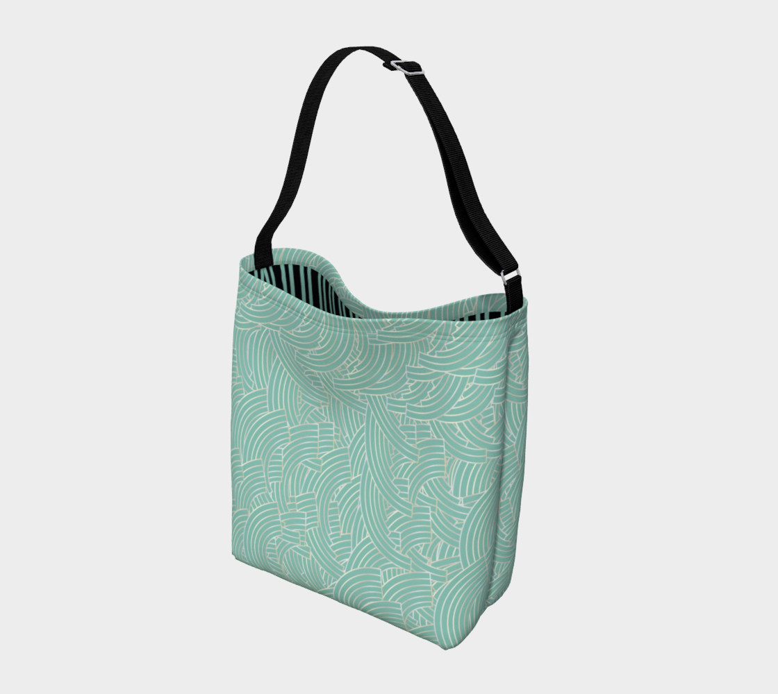 Mint Silver Art Deco Tote preview #2