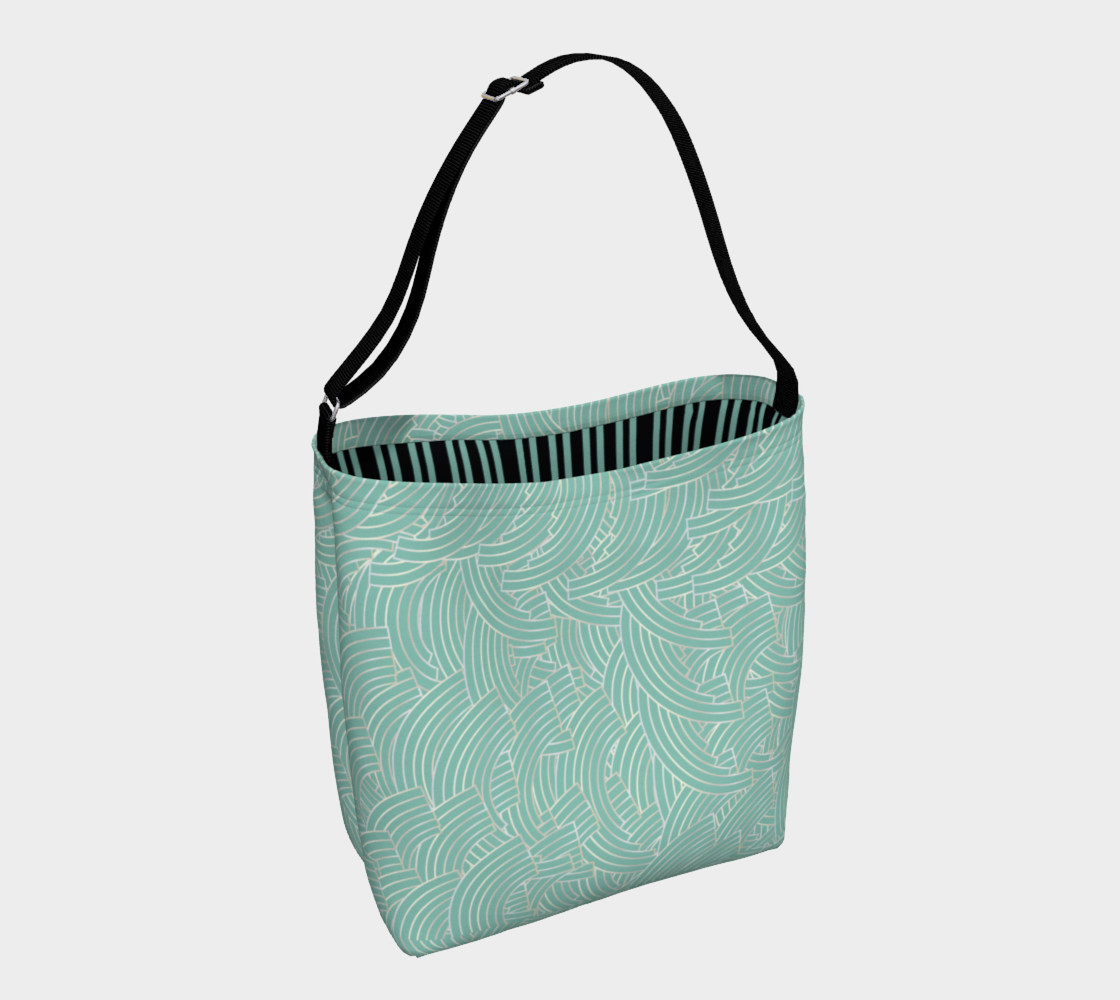 Mint Silver Art Deco Tote preview #1