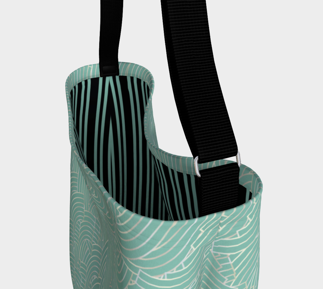 Mint Silver Art Deco Tote preview #3