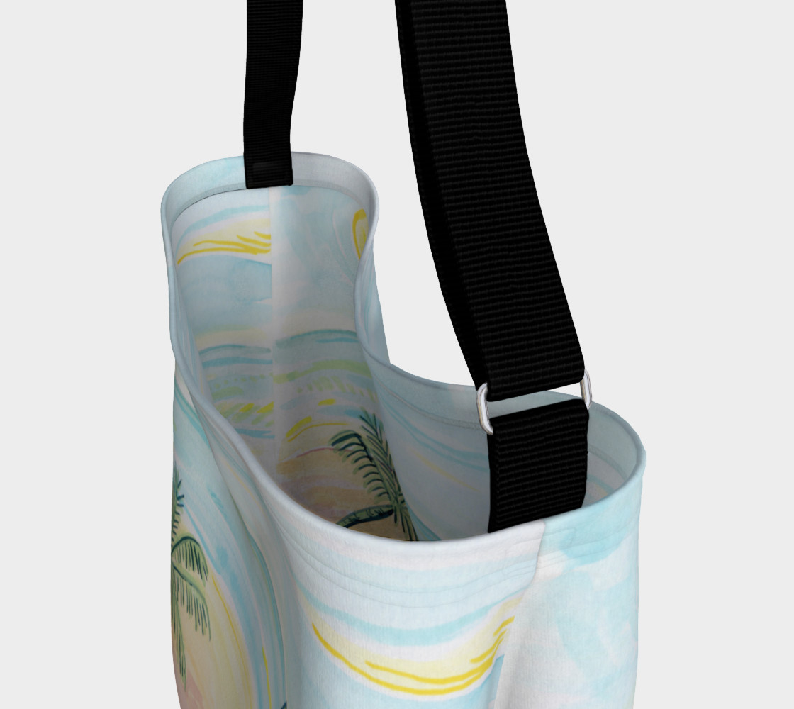 Aperçu de Beach Day Watercolor Day Tote #3