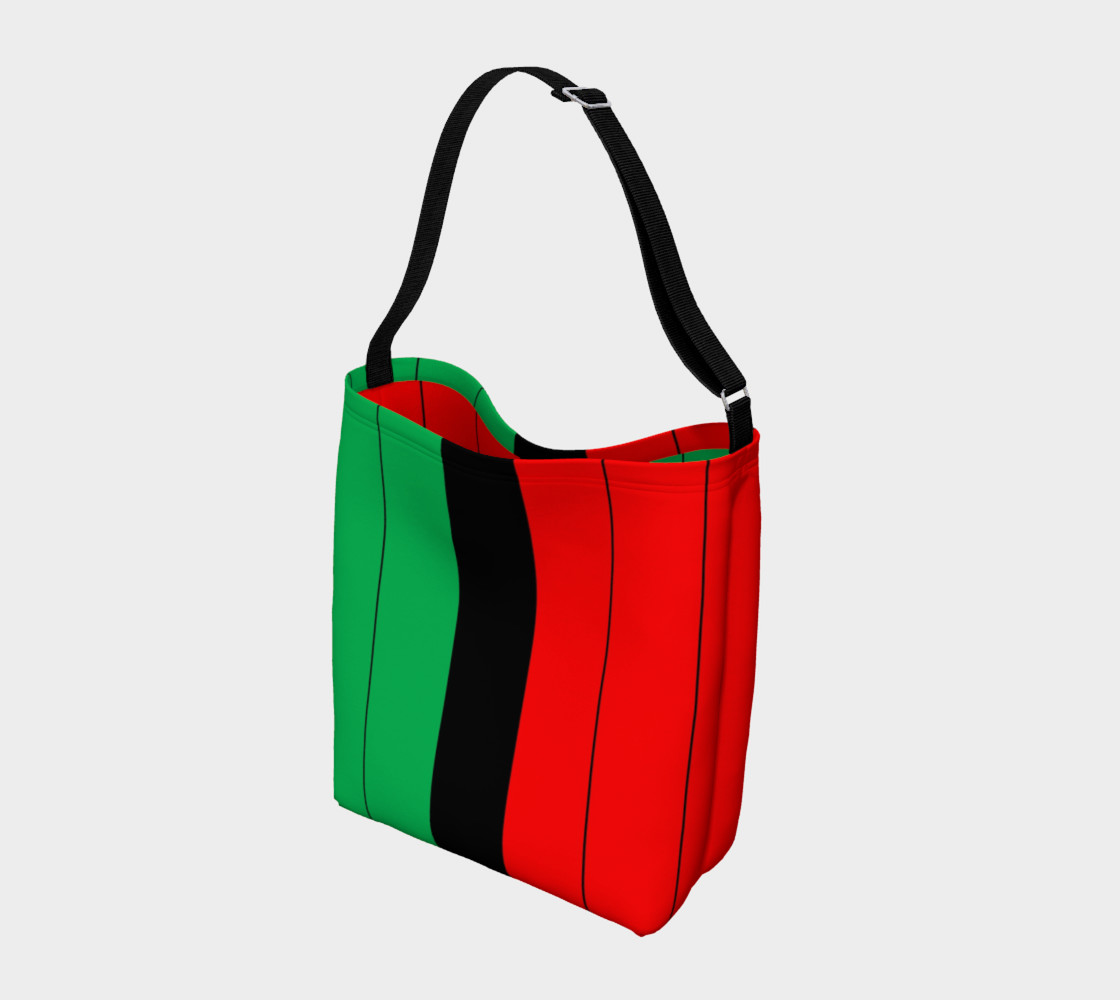 Aperçu de Kwanzaa Striped Pattern Red Black Green #2