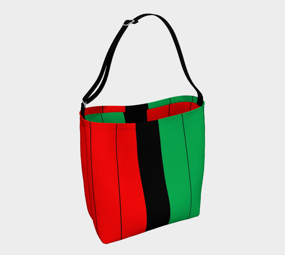 Aperçu de Kwanzaa Striped Pattern Red Black Green #1
