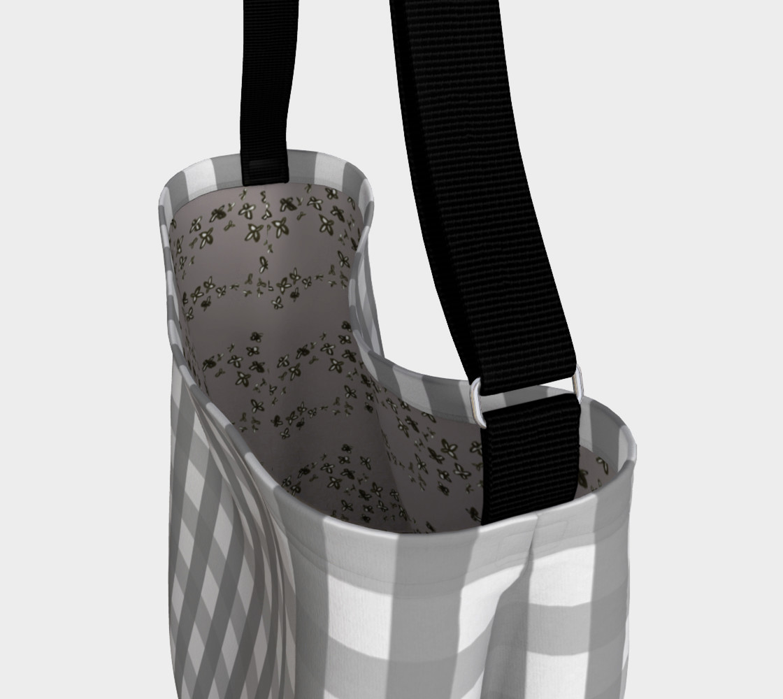 Aperçu de Gray Gingham Bag #3